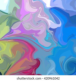 Vector Watercolor Colorful Background. Abstract Art Hand Paint