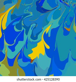 Vector Watercolor Colorful Background. Abstract Art Hand Paint