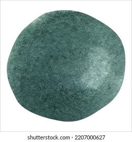 Vector de color de agua de fondo verde oscuro , mancha acuarela de agua dibujada a mano. Manchas acuamarinas abstractas, caída de un elemento para diseño, ilustración, papel tapiz, postales