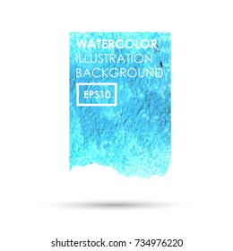 Vector watercolor design element.