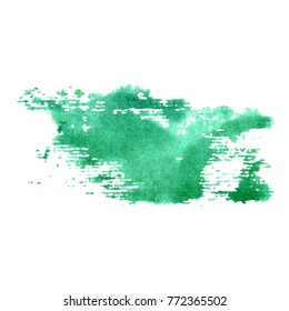 Vector watercolor design elements. Hand drawn abstract colorful.