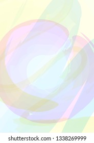 Vector watercolor doodle pattern. Pink and yellow