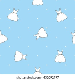 vector watercolor dress pattern