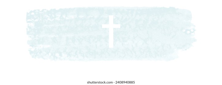 Vector Watercolor Easter Cross Clipart, Brussel Stroke Crosses Illustration