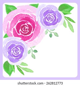 vector watercolor flower