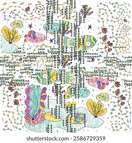 Vector watercolor flower continuous, seamless watercolor flower, floral pattern, flowing repeat pattern, pink and red floral for textile, fashion, fabric, scarf, pattern. 