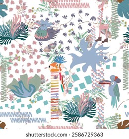 Vector watercolor flower continuous, seamless watercolor flower, floral pattern, flowing repeat pattern, pink and red floral for textile, fashion, fabric, scarf, pattern. 