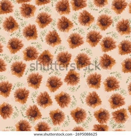 Vector watercolor flower continuous, seamless watercolor flower, floral pattern, flowing repeat pattern, pink and red floral