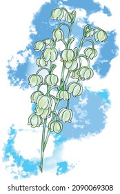 vector watercolor flowers delicate pastel colors painted watercolor stains