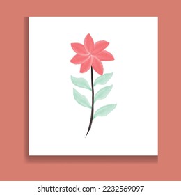 Vektor Aquarellblumen und Aquarellblumenelemente Set.
