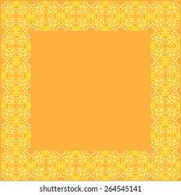 Vector watercolor frame . Design elements. Ethnic ornament. Hand drawn texture. Background for save the date cards, web pages, invitations.