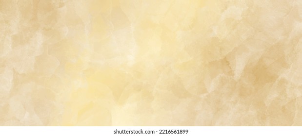 Vector watercolor gold art background. Old paper. Beige watercolour texture for for cover design, cards, flyers, poster, banner or design interior. Brushstrokes and splashes. Painted template.	
