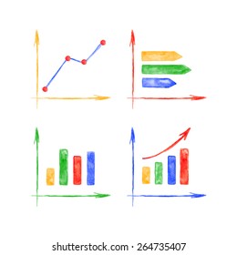 Vector watercolor graphics. The original design for you