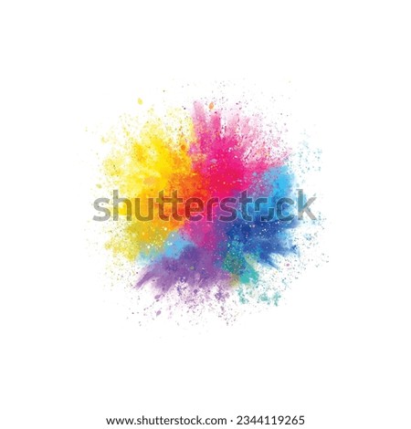 Vector watercolor happy holi background.