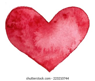 Vector watercolor heart