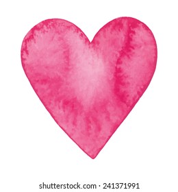 Vector watercolor heart