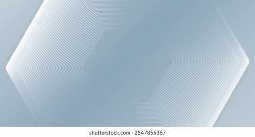 Fondo de línea hexagonal de acuarela de Vector