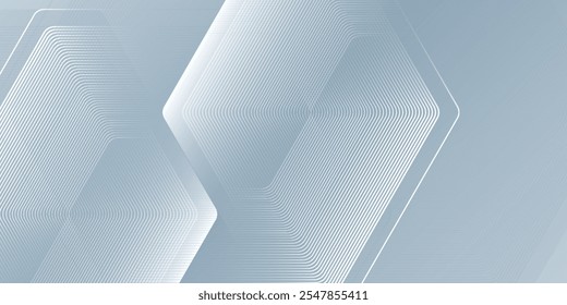 Vektor Aquarell Hexagon Linie Hintergrund Kunst einfach