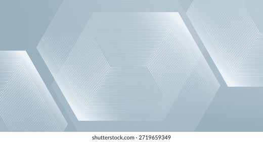 Arte de fondo de línea hexagonal de acuarela de Vector