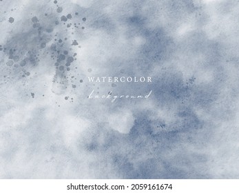 Vector watercolor horizontal universal background with copy space for text.