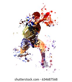 水彩シルエットサッカー ベクターイラスト のベクター画像素材 ロイヤリティフリー