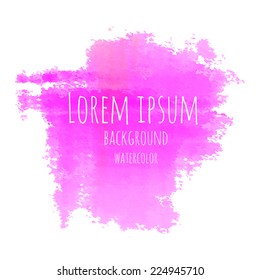 vector watercolor isolated spot blot smear