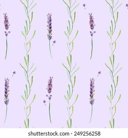 vector watercolor lavender. It can be used for wallpaper, fabric design, textile design, cover, wrapping paper, banner, card, background