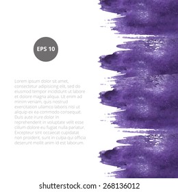 Vector watercolor layout design template