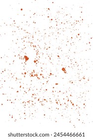 Vector watercolor paint splashes orange color texture