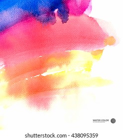 Vector watercolor painting background.