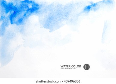 Vector watercolor painting background.