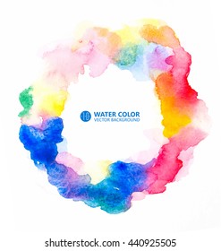 Vector watercolor painting background.
