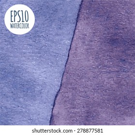 Vector watercolor or pencil gradient abstract geometric background in bright blue and violet colors. Vector illustration EPS10.