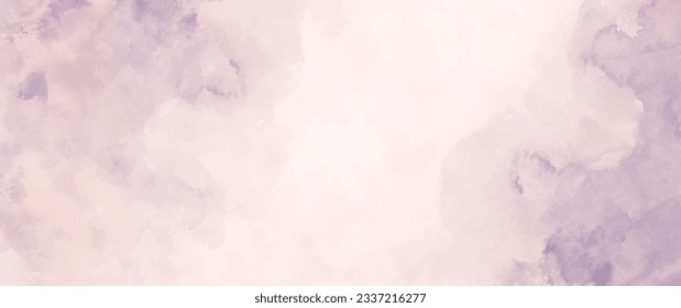 Vector watercolor pink and purple texture for cards, flyers, poster, banner. Art background. Hand drawn vector texture. Pastel color watercolour illustration. Painted template for design.
