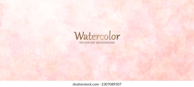 Vector watercolor pink texture for cards. Hand drawn vector texture. Pastel color watercolour background. Glamour template for design.