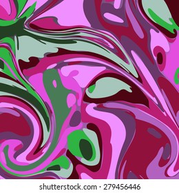 Vector Watercolor Red Background. Abstract Art Hand Paint