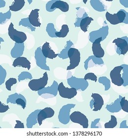 Vector Watercolor Rose Leaf Shades seamless pattern background. Perfect for fabric, wallpaper and scrapbooking projects.