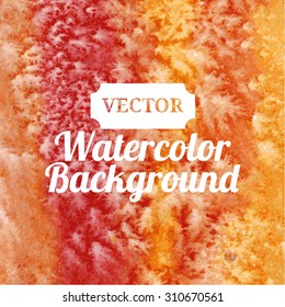 Vector watercolor salt background orange