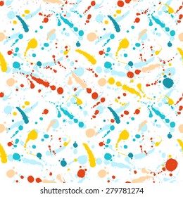 Vector watercolor seamless background. Real watercolor texture converted to vector. Art texture for your design.