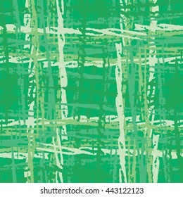 Vector Watercolor seamless check pattern. Allover pattern with ink grunge grid. Hand drawn seamless check pattern. Graphic background with ethnic tartan. Seamless check pattern background.