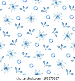 Vector watercolor seamless pattern