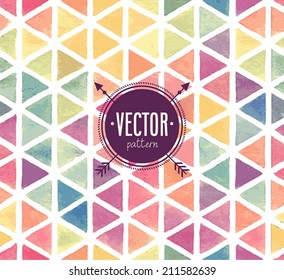 Vector Watercolor seamless pattern.