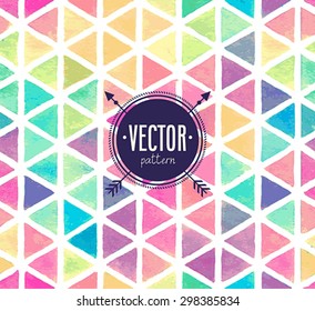 Vector Watercolor seamless pattern.