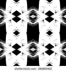 Vector watercolor seamless pattern with dye tie abstract paint. Modern allover aquarelle print.