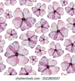 acuarela vectorial patrón sin fisuras sobre fondo blanco aislado con delicadas flores rosadas para envolver papel, tela, souvenirs y cubiertas para portátiles