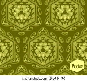 Vector watercolor seamless pattern. Repeating geometric tiled with hexagons. Regular hipster background. Hexagonal minimalistic ornament. Modern stylish texture.