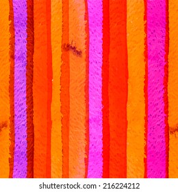 Vector  watercolor seamless stripe background. Eps10