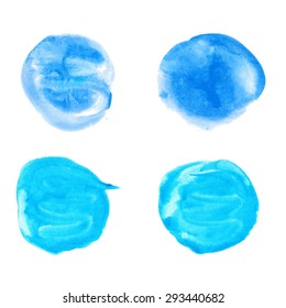 Vector Watercolor Set. Design Elements.
