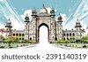 india gate sketch