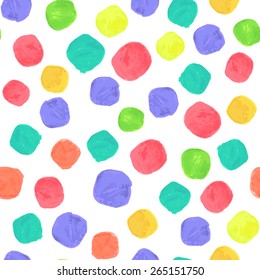 Vector Watercolor Spectrum Seamless Pattern 